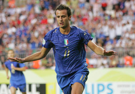 1-0 Jubel Alberto Gilardino, Italien