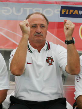 Luis Fellipe Scolari, förbundskapten, Portugal, jubel