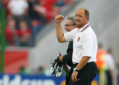 Felipe Luiz Scolari, förbundskapten, Portugal, jubel