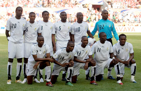 7 Fotboll, VM 2006, lagbild, Ghana, laguppställning,