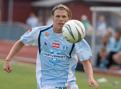 Fotboll, Träningsmatch. Malmö FF. Christian Järdler