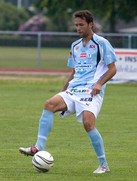 Fotboll, Träningsmatch.  Malmö FF. Gabriel Limera