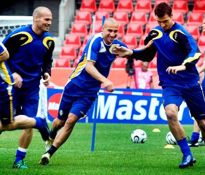 Fredrik Ljungberg, Henrik Larsson och Zlatan Ibrahimovic,