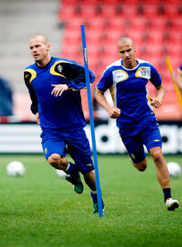 Fredrik Ljungberg och Henrik Larsson, Sverige