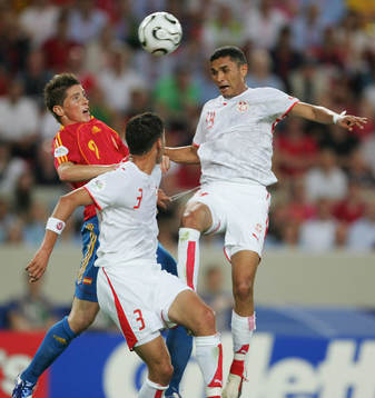 Fernando Torres, Spanien och Karim Haggui och Anis Ayari,