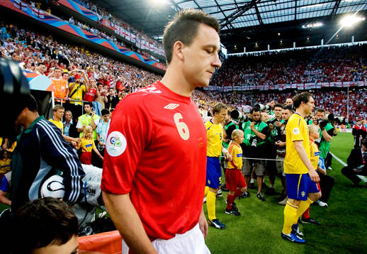 John Terry, England, spelarentré, ingång, inmarsch