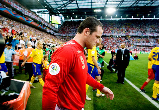 Wayne Rooney, England, spelarentré, ingång, inmarsch,