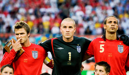 David Beckham, Paul Robinson (målvakt) , Rio Ferdinand,