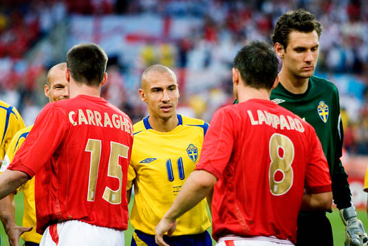 Jamie Carragher, England, Henrik Larsson, Sverige, Frank