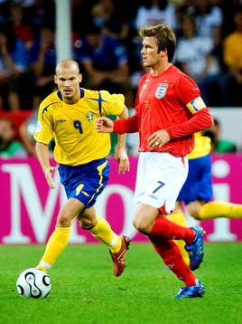 David Beckham, England och Fredrik Ljungberg, Sverige