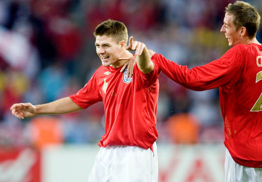 Steven Gerrard, England, jubel