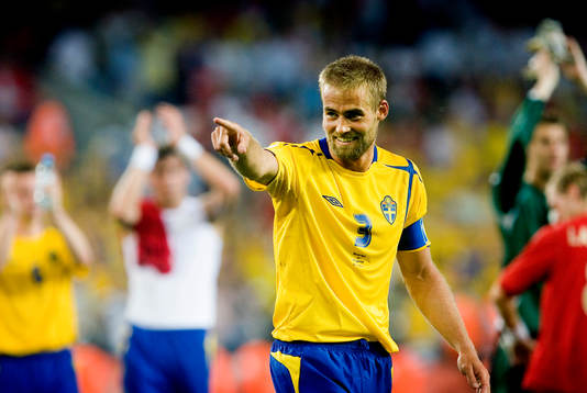 Olof Mellberg, Sverige, jubel