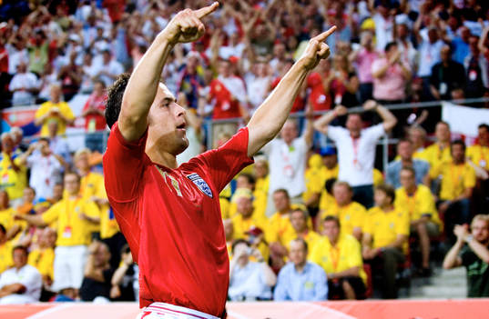 Joe Cole, England jubel