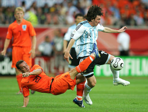 Wesley Sneijder, Holland och Lionel Messi, Argentina