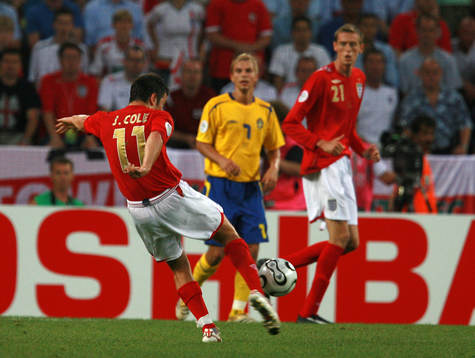 Joe Cole, England gör 0-1