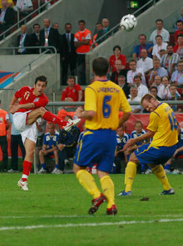 Joe Cole, England gör 0-1