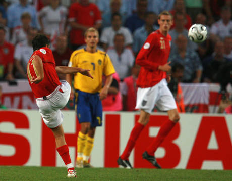Joe Cole, England gör 0-1