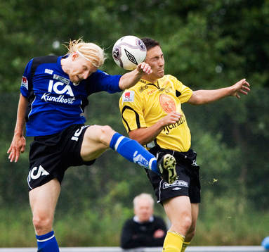 Per "Texas" Johansson, Halmstad i nickduell med  Jari