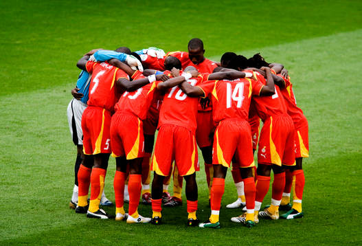 Fotboll, VM 2006, Ghana, uppladdning innan match