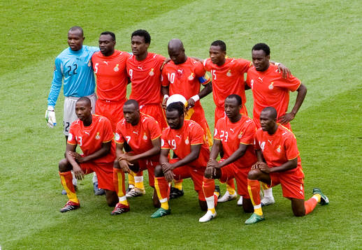 Fotboll, VM 2006, Lagbild, startelva,  Ghana