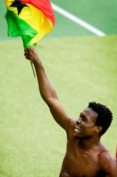 Derek Boateng, Ghana, jubel