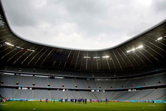 Fotboll, VM 2006, Sverige träning på Allianz Arena i