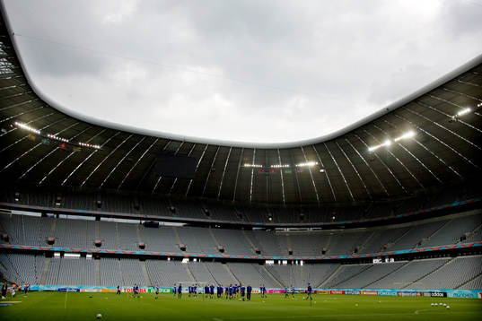 Fotboll, VM 2006, Sverige träning på Allianz Arena i