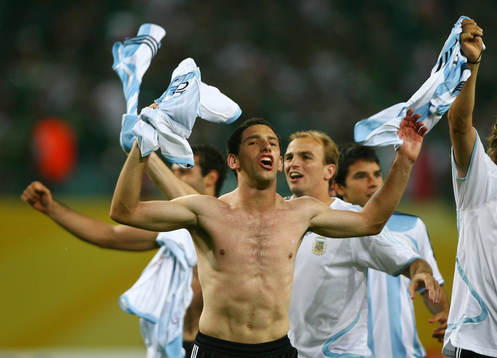 Maxi Rodriguez, Argentina, jubel, glädje