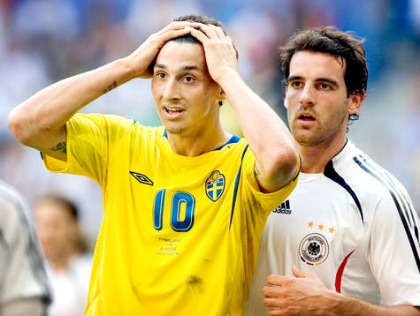 Zlatan Ibrahimovic, Sverige och Cristoph Metzelder, Tyskland