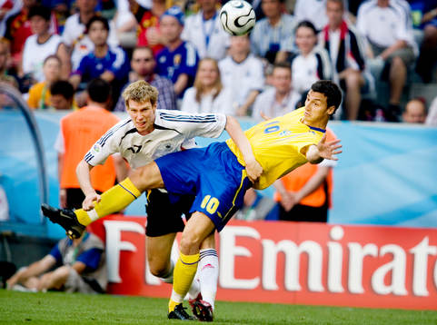 Zlatan Ibrahimovic, Sverige och Per Mertesacker, Tyskland