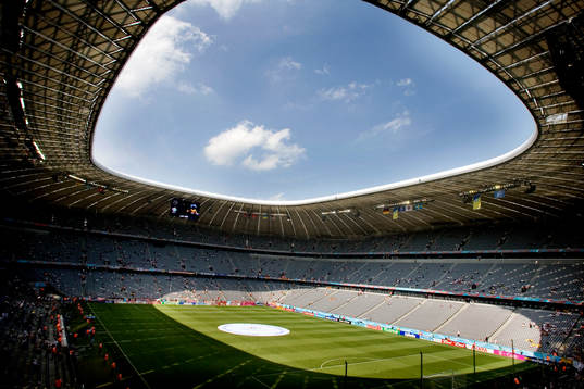 Fotboll, VM 2006, Allianz Arena i München, interiör,