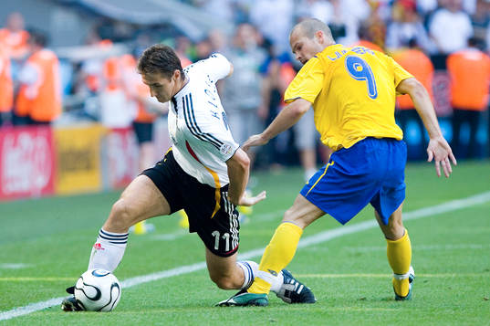 Miroslav Klose och Fredrik Ljungberg