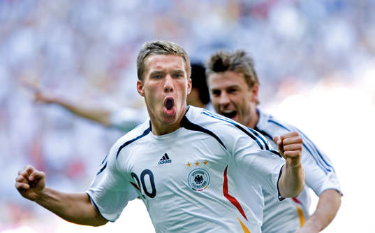 Lukas Podolski, Tyskland (Jubel)