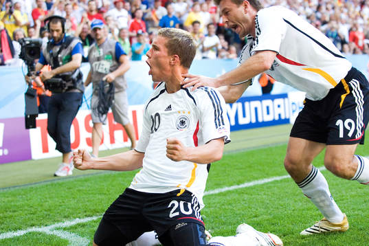 Lukas Podolski, Tyskland (Jubel)