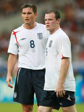 Wayne Rooney och Frank Lampard