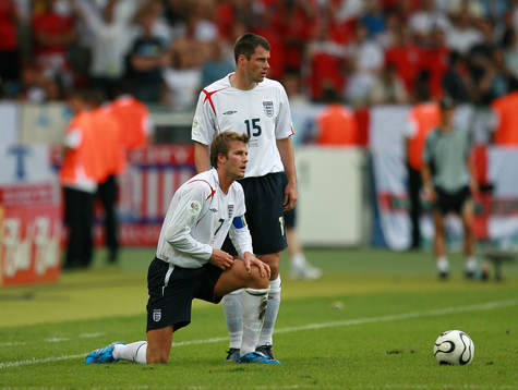 David Beckham och Jamie Carragher