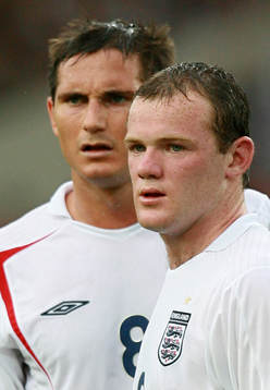 Wayne Rooney och Frank Lampard