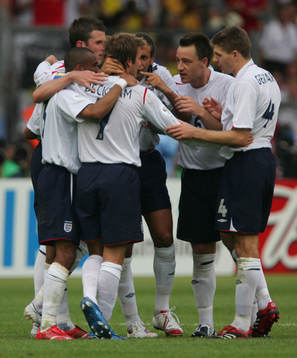 David Beckham, England (Jubel)