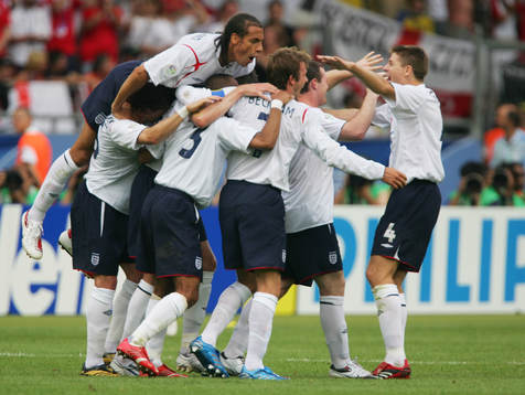 David Beckham, England (Jubel)
