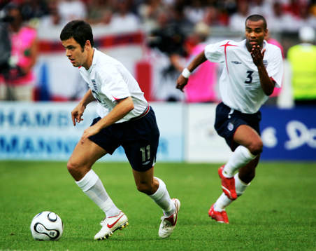 Joe Cole och Ashley Cole, England