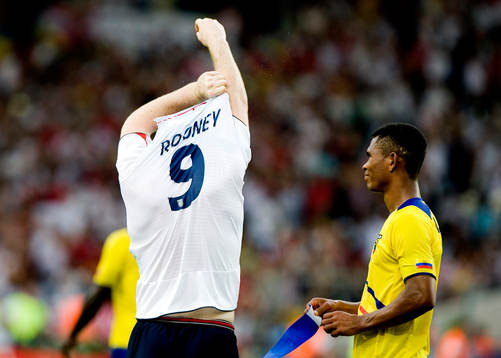 Wayne Rooney, England byter tröja