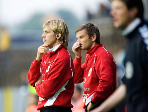 Tony Gustavsson, tränare och Andreas Pettersson,