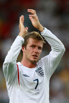 David Beckham, England (Jubel)