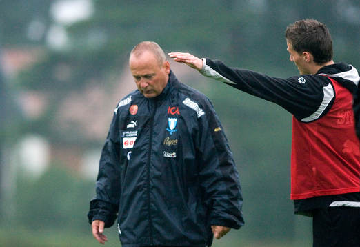 Sören Åkeby, tränare, Malmö FF och Jon Jönsson