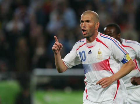 Zinedine Zidane, Frankrike (Jubel)
