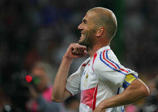 Zinedine Zidane, Frankrike (Jubel)