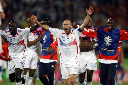 Lilian Thuram, Zinedine Zidane, Alou Diarra, Frankrike,
