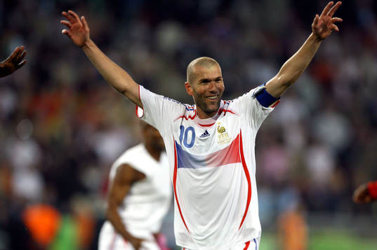 Zinedine Zidane, Frankrike, jubel