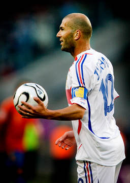 Zinedine Zidane, lagkapten Frankrike