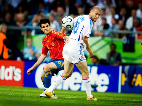 Cesc Fabregas, Spanien och Zinedine Zidane, Frankrike